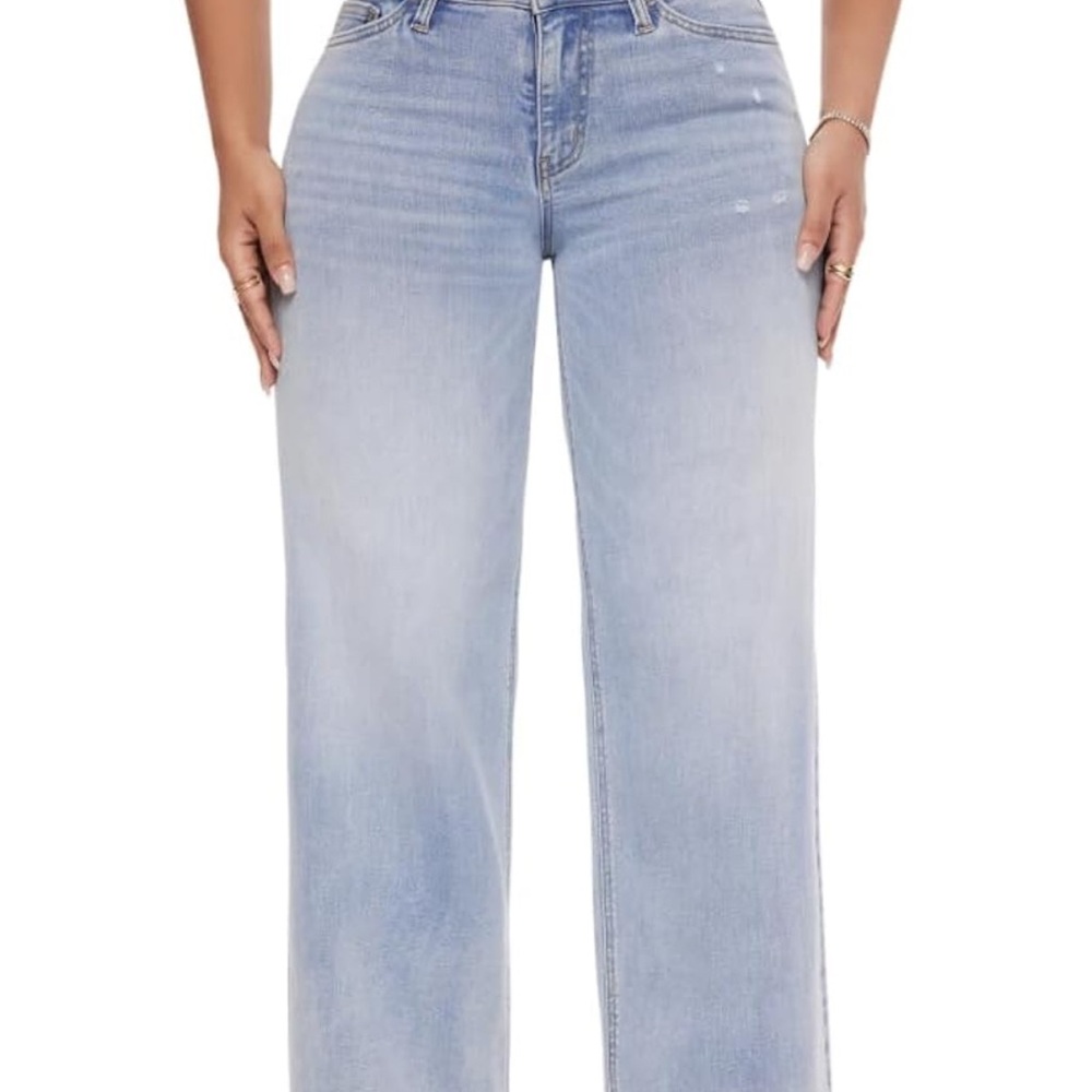 ONESO Mid-Low Rise Baggy Jeans Wide Leg for Women VERY STRETCHY!! 16W